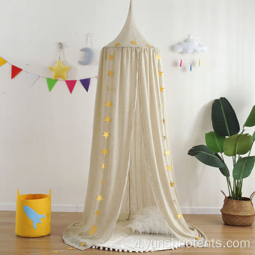 Lều treo Tepee trong nhà bằng vải cotton và vải lanh